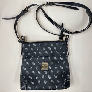 Dooney & Bourke Black and White Logo Crossbody